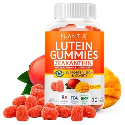 Lutein & Zeaxanthin Eye Health Gummies - 20mg Lutein, Zeaxanthin for Vision