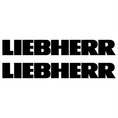 2 x LIEBHERR 48cm x 6,5cm aufkleber sticker bagger excavator
