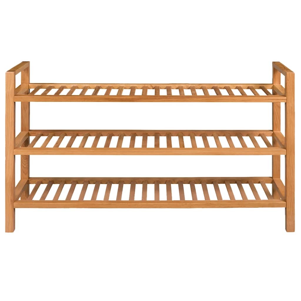 Scarpiera in Rovere Massello 100x27x60 cm | Mobile Ingresso Legno Vero