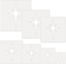 14 Pcs Large Star Stencil for Painting 7 Sizes Twinkle Star Template Reusable 5