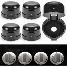 Stove Knob Safety Covers, for Diameter Less Than 2.4", Unlock with Black