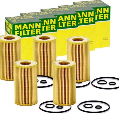 5x MANN-FILTER HU 7010 z ÖLFILTER MIT DICHTUNG FILTEREINSATZ 5-STÜCK!