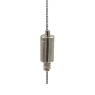 Drahtseilhalter 15, M6 Außengewinde Länge 7 mm, für Drahtseil Ø 1,0 - 1,5 mm