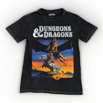 Dungeons & Dragons Double Sided Graphic Black Tee Shirt Men s Small