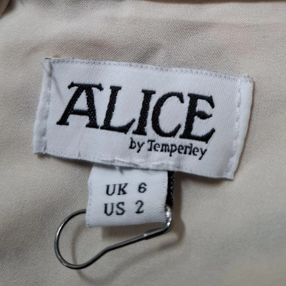 Mini vestido de encaje Alice by Temperley en algodón beige Foto 3 de 3