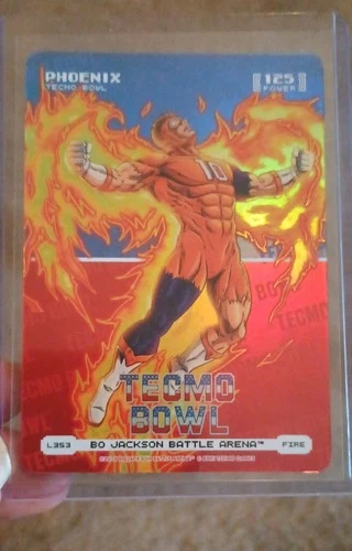 2026 Bo Jackson\'s Battle Arena Tecmo Bowl Phoenix Fire Logo 125 Pts
