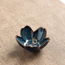 Floral Ceramic Jewelry Tray - 3.5" Elegant Ring Holder Dish  Trinket Bowl fo...