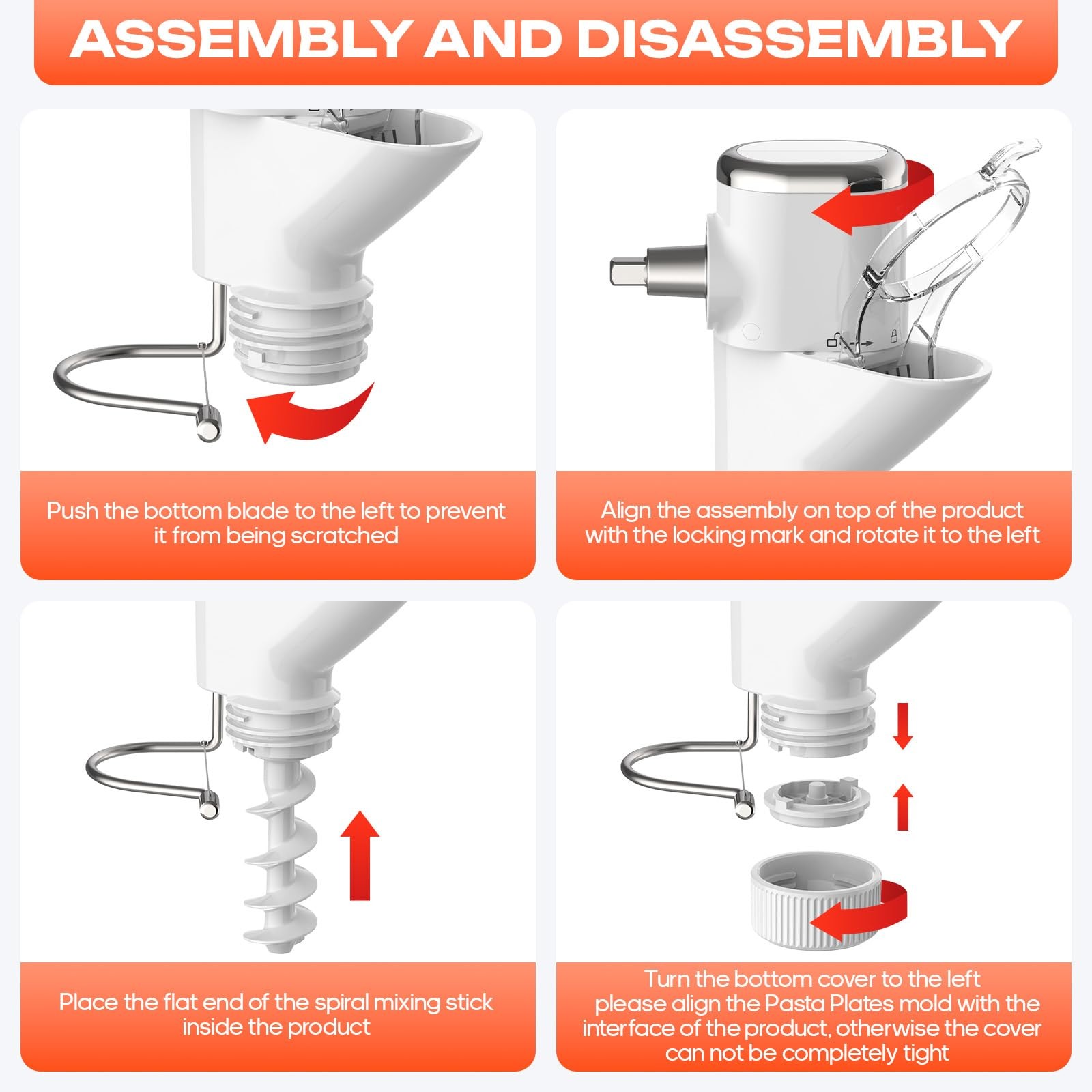 Gourmet Pasta Press Attachment for KitchenAid Stand Mixers, Pasta Attachment ...