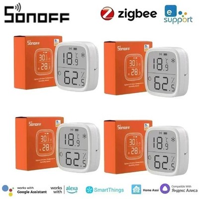 SONOFF SNZB-02D Zigbee Temperatur Luftfeuchtigkeit Sensor mit LCD Alexa