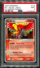 PSA 9 Ho-oh EX Holo Unseen Forces 104/115 Unseen Forces Pokémon Card 2005 TCG