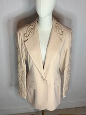 Jovani Vintage Long Sleeve Pearl Beaded Blazer  Sz 10