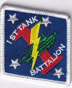 1st Tank Battalion patch USMC US Marine Corps well made late GWOT era color