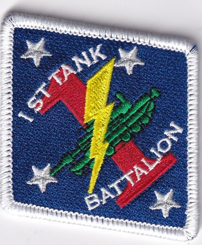 1st Tank Battalion patch USMC US Marine Corps well made late GWOT era color