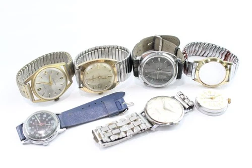 Vintage Mechanical Watches Accurist Timex SPARES/REPAIRS x 6