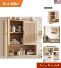 Bathroom Storage Cabinet Wall Mount Medicine Cabinet with Adjustable Shelves