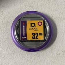 Lexar 32MB 4X CompactFlash CF Memory Card - Vintage USB Enabled Media