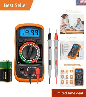 Reliable 2000 Counts Digital Multimeter with Overload Protection for Power Users