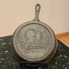 Vintage Lodge Wildlife Series Hunting Dog Cast Iron Skillet Bird Dog Pointer