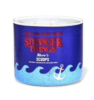 STRANGER THINGS Bath And Body Works Scoops Ahoy  Steve s Scoops  3 Wick Candle