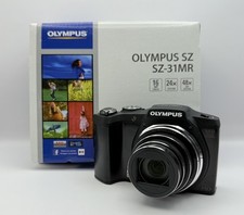 New In Box Black Olympus SZ-31MR 16MP Digital Camera 24X Wide Full HD