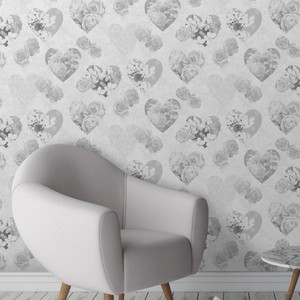 Dettagli Su Fine Decor Floreale Cuori Carta Da Parati Vintage In Pizzo Rose Fiori Argento Fd41914 Mostra Il Titolo Originale