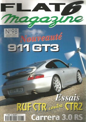 FLAT 6 MAG. Nr.98 911 GT3 / RUF CTR VS CTR2 / CARRERA 3.0 RS / KLIMAANLAGE
