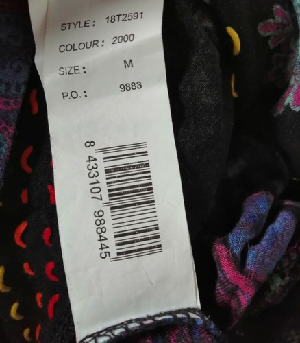 Camicia da donna Desigual camicia top camicia a maniche lunghe taglia M visco... - Foto 5 di 6