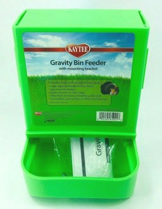 Pet Supplies Colors Vary Kaytee Gravity Bin Feeder With Bracket