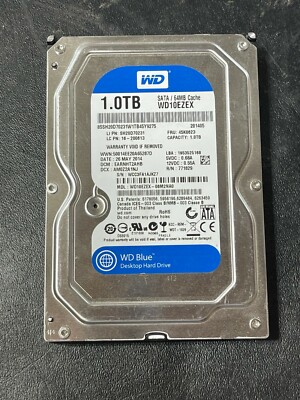 Western Digital 1.0 TB Sata / 64 Cache WD10EZEX Hard Drive | eBay