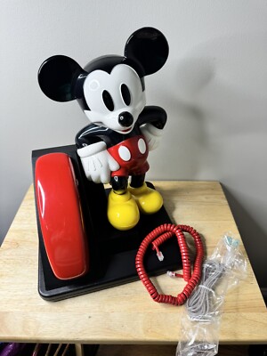 90s AT&T ミッキーマウス 電話機 ヴィンテージ コレクション 置物 VINTAGE 1990 DISNEY MICKEY MOUSE AT&T RED TELEPHONE LAND LINE | eBay