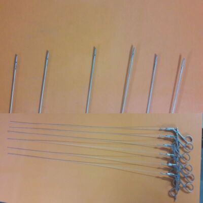 6 Pcs SS Laparoscopic Semi Rigid Biopsy Cup 5Fr Forceps Surgical Instrument Set