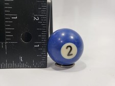 Replacement Mini Billiard Pool Ball 1.5" Ball Number 2 Solid Blue