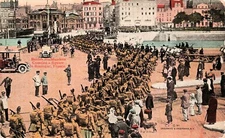 Boulogne France WWI British Military Soldiers Infantry Battalion Postcard G30