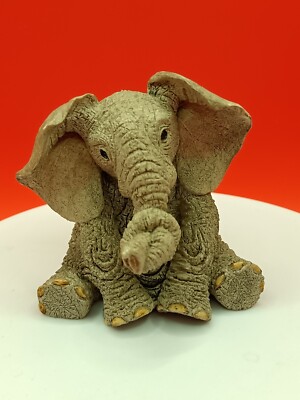 Pfotenabdrücke Elefant ''Fred'' Figur 6 cm groß Jahr 1996