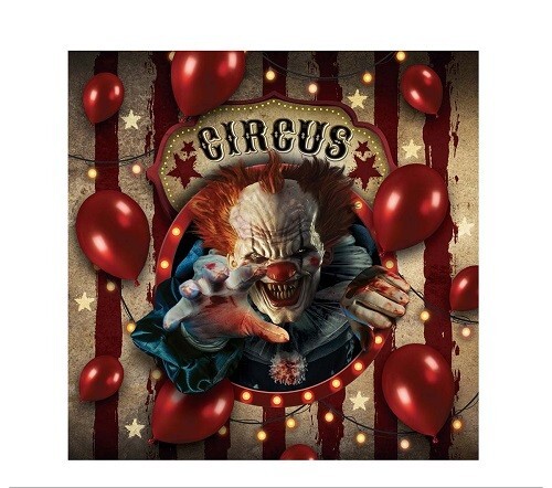 Horror Clown Paper Napkins Creepy Circus Halloween Party Tableware PK 20 New
