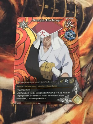 Naruto CCG Super Rare Sechster Ho-Kage Danzo 1383