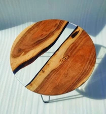 36" Modern Round Epoxy Dining Table Top - Unique Home Decor