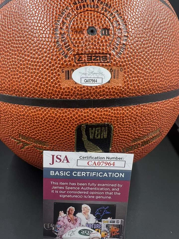 Kyrie Irving Signed Wilson Basketball JSA Dallas Mavericks Cavaliers Size 7 - Image 2 of 2