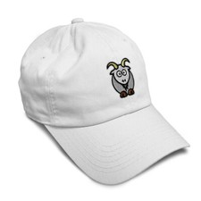 Soft Women Baseball Cap Cartoon Goat Front Embroidery Animals Dad Hats for Men