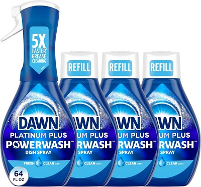 #ad #ad 4 Dawn Platinum Powerwash Dish Spray Dish Soap Fresh Scent Bundle 16 Fl Oz $26.99