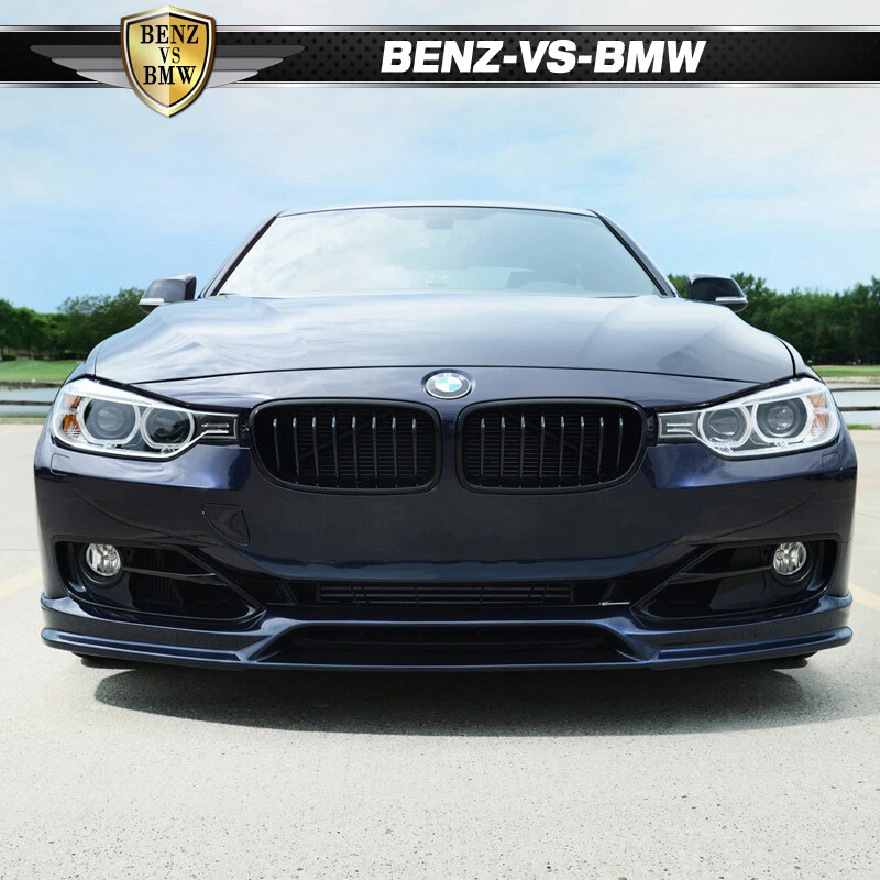 Fits 12-15 BMW F30 3-Series Sedan 3D Style Front Bumper Lip Spoiler Splitter PU - Image 2 of 4