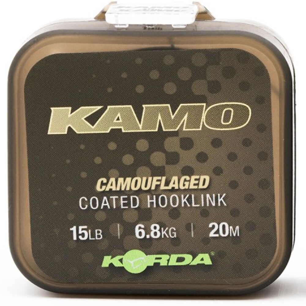 Korda Kamo 15lb Coated Braid Rigs 20 Meter Incredibly Tough Abrasion Resistant