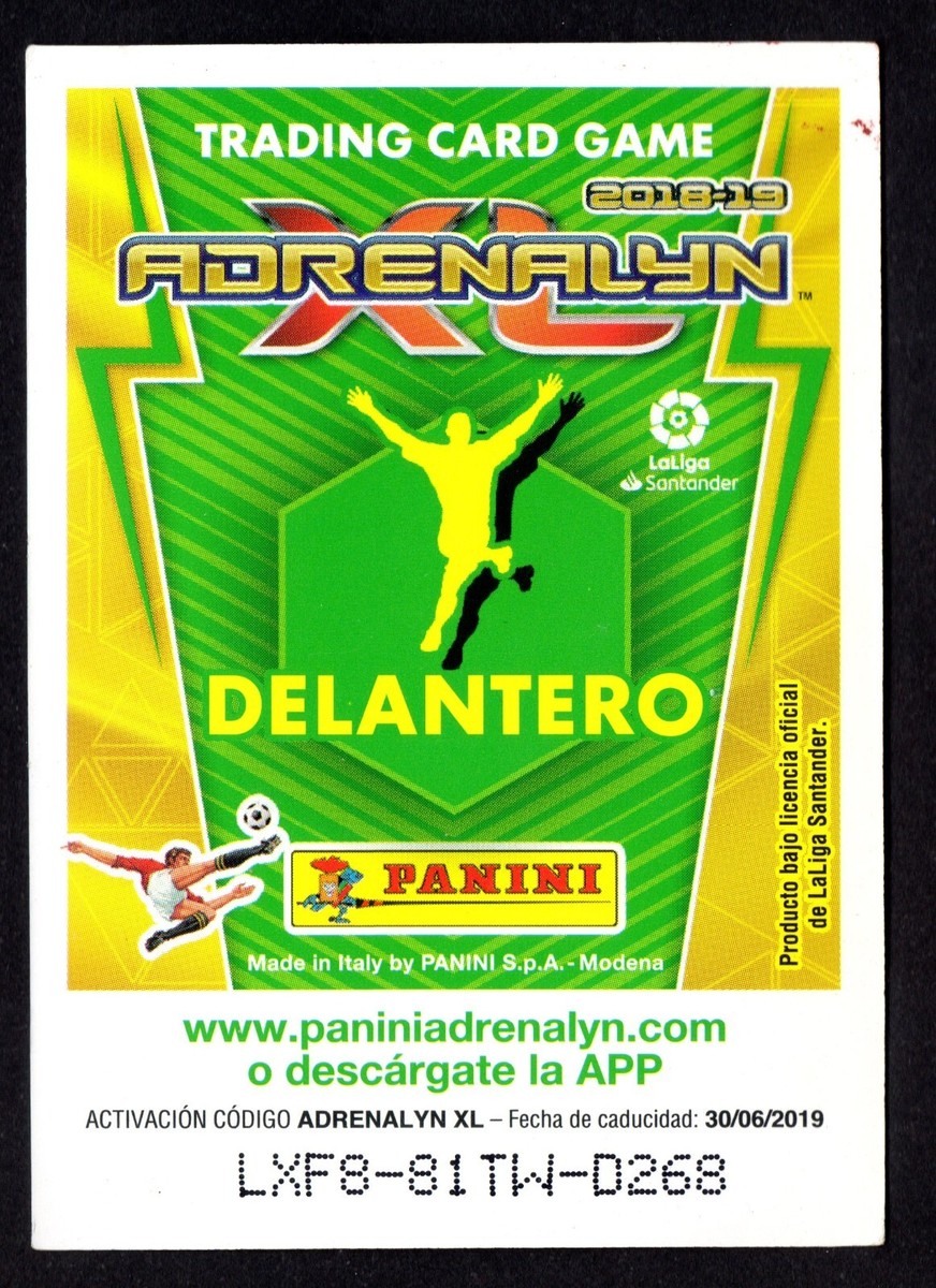 ADURIZ #29B PLATINUM 10 ATHLETIC CLUB 2018-19 CROMO ADRENALYN