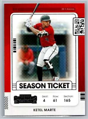 2021 Panini Contenders Baseball #95 Ketel Marte Arizona