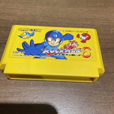 Rare Capcom Rockman 6 Cassette Cap-6V Made In 1993