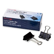 Officemate Medium Binder Clips Black 12 count...