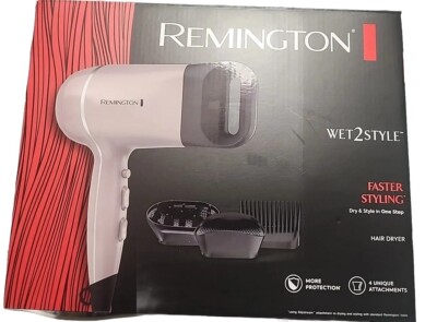 Remington Wet2Style dry & style in 1 step Hair Dryer Heat  attachments