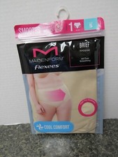 New Maidenform Flexees Shapewear Brief Size S Brown Cool Comfort