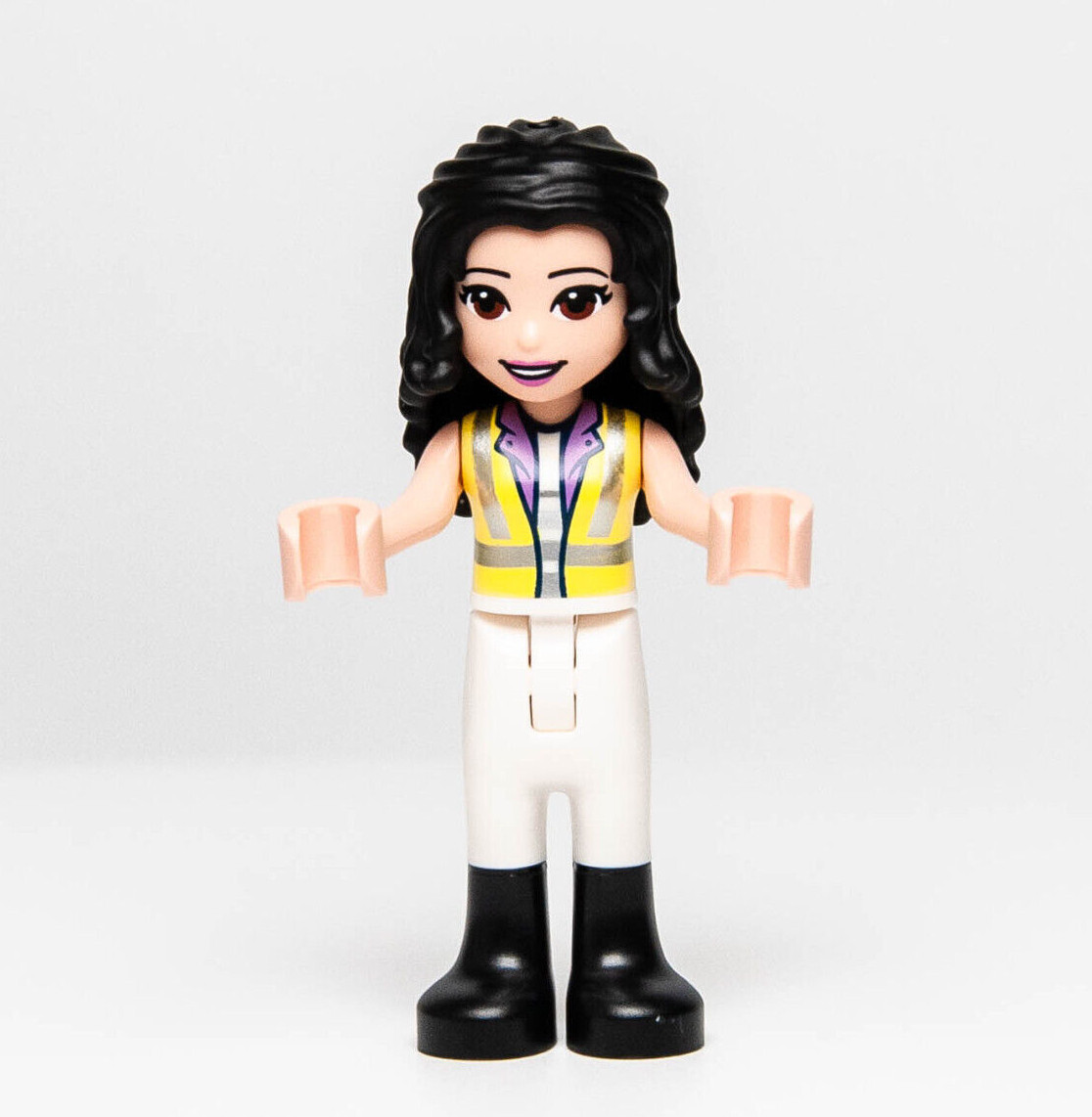NEW Lego Friends Minifigure EMMA 41712 Neon Safety Vest & Black