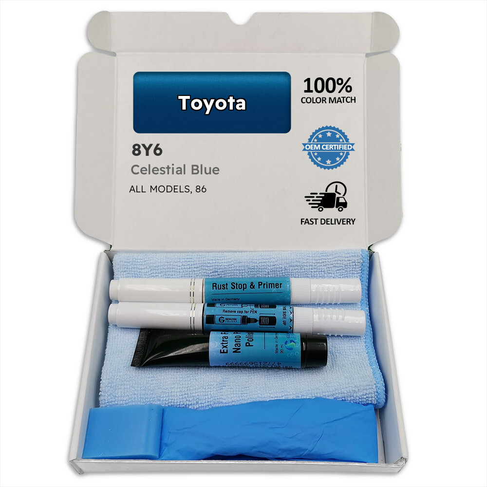hia_　0811 8Y6 Celestial Blue Touch Up Paint for Toyota 86 Pen Stick
